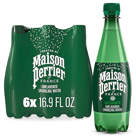 Maison Perrier Ultimate Sparkling Water, 16.9 Fl Oz Plastic Water Bottles, 6 Count 101.406 fl oz