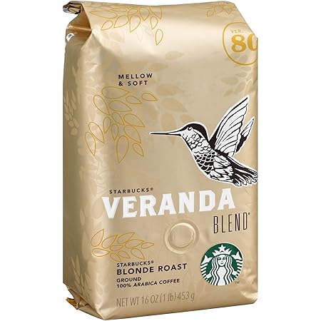 Starbucks Veranda Blend Ground Coffee, Veranda, 16 oz, Pack of 6