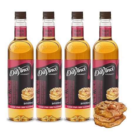 DaVinci Gourmet Classic Praline Syrup, 25.4 Fluid Ounces (Pack of 4)