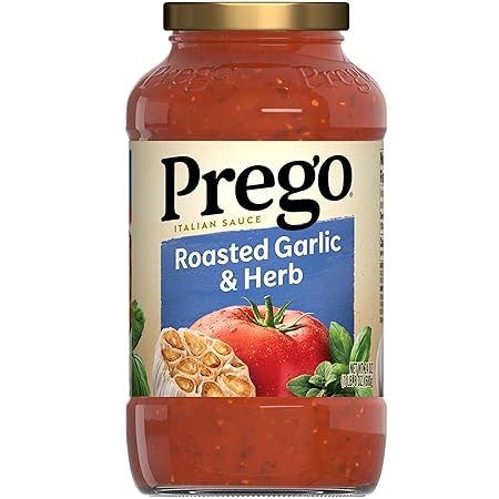 Prego Pasta Sauce, Italian Tomato Sauce with Roasted Garlic & Herbs, 24 Ounce Jar