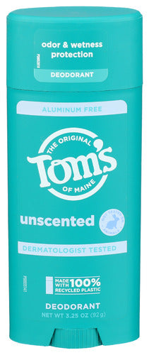 TOMS OF MAINE DEODORANT STK UNSCENT - 3.25 OZ