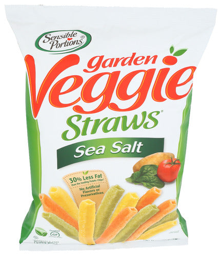 SENSIBLE PORTIONS VEGGIE STRAW SEA SALT - 12 OZ