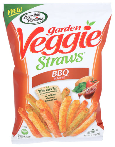 SENSIBLE PORTIONS VEGGIE STRAWS BBQ - 6 OZ