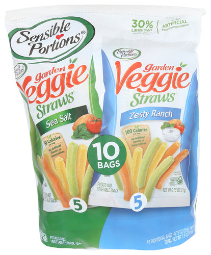 SENSIBLE PORTIONS VEGGIE STRW VARIETY SSLT - 7.5 OZ