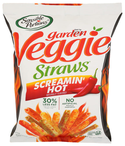 SENSIBLE PORTIONS VEGGIE STRAWS SCRMIN HOT - 12 OZ