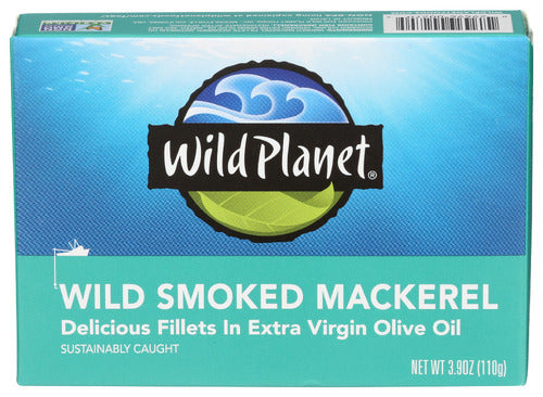 WILD PLANET MACKEREL WILD SMOKED - 3.9 OZ