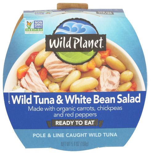 WILD PLANET SALAD TUNA WHITE BEAN - 5.6 OZ