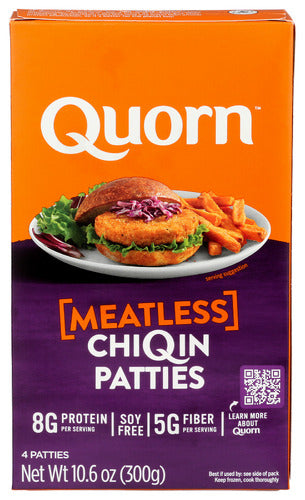 Quorn Meatless Patties, 10.6 OZ.