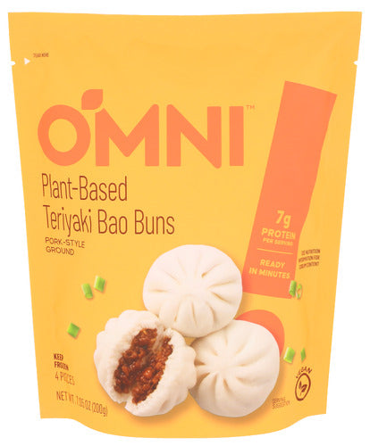 Omni Foods Buns Bao Tryaki Plnt Bsd, 7.05 OZ.