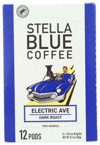 STELLA BLUE COFFEE SS ELECTRIC AVE - 12 PC