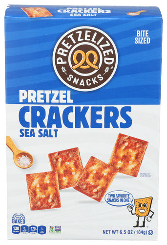 Pretzelized Snacks Crackers Pretzel Sea Slt, 6.5 OZ.
