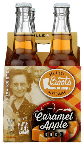 BOOTS BEVERAGES SODA CARAMEL APPLE 4PK - 48 FO