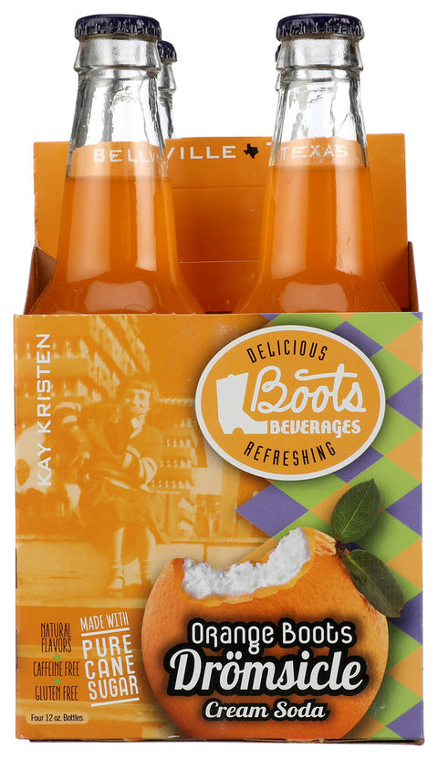 BOOTS BEVERAGES SODA ORNGE DROMSICLE 4PK - 48 FO