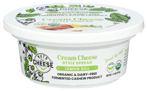 NUTS FOR CHEESE CREAM CHEESE LEMON DILL - 7.4 OZ