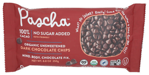 Pascha Choc Baking Chip Drk Unsw, 8.8 OZ.