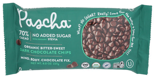 Pascha Baking Choc Chips No Sugr, 8 OZ.