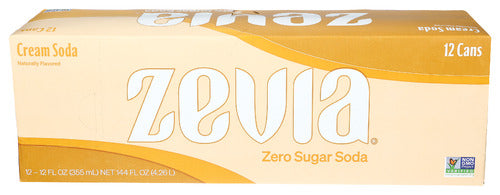 ZEVIA SODA ZERO CREAM SDA 12PK - 144 FO