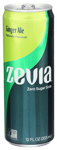 ZEVIA SODA GINGER - 12 OZ