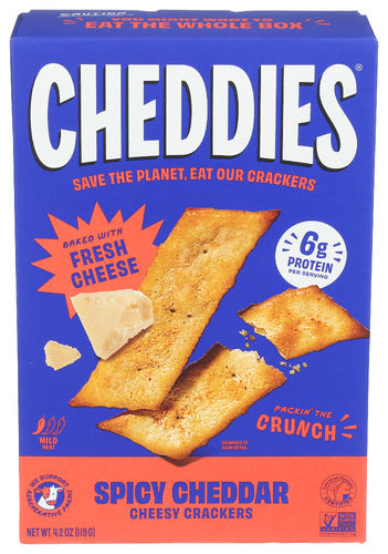 Cheddies
Cracker Baked Spcy Cheddr, 4.2 OZ.