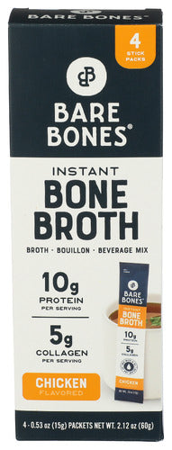 Bare Bones 
Broth Bone Chicken 4Ct, 2.12 OZ.