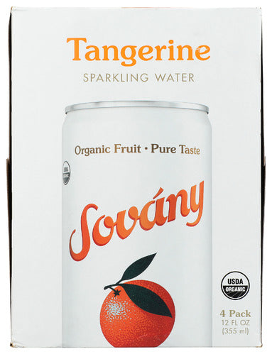 SOVANY WATER SPRK TANGERINE 4PK - 48 FO
