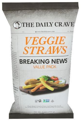 THE DAILY CRAVE VEGGIE STRAWS VALUE PACK - 9 OZ