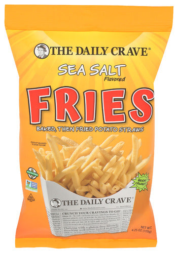 THE DAILY CRAVE FRIES SEA SALT - 4.25 OZ