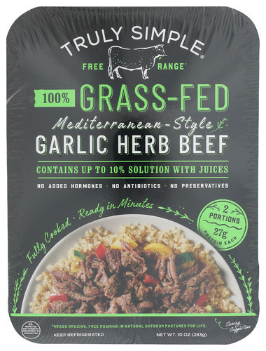 TRULY SIMPLE BEEF GARLIC HRB MED STYL - 10 OZ