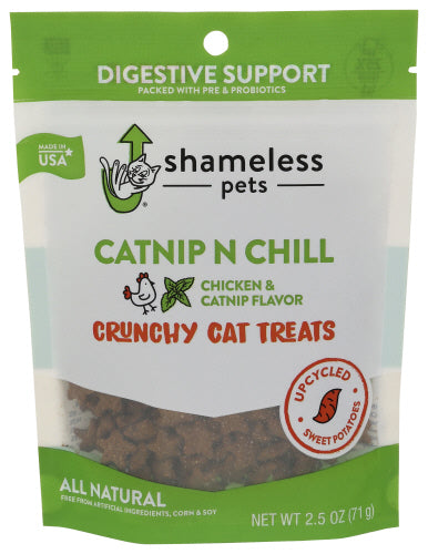 SHAMELESS PETS TREAT CAT CATNIP N CHILL - 2.5 OZ