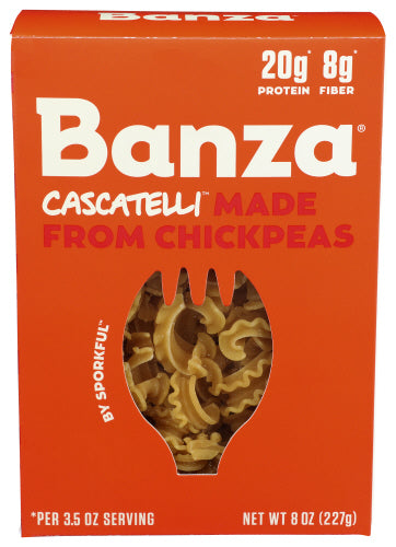 Banza
Pasta Chckpea Cascatelli, 8 OZ.