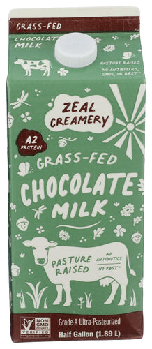 ZEAL MILK CHOCOLATE GRASS FED - 64 OZ