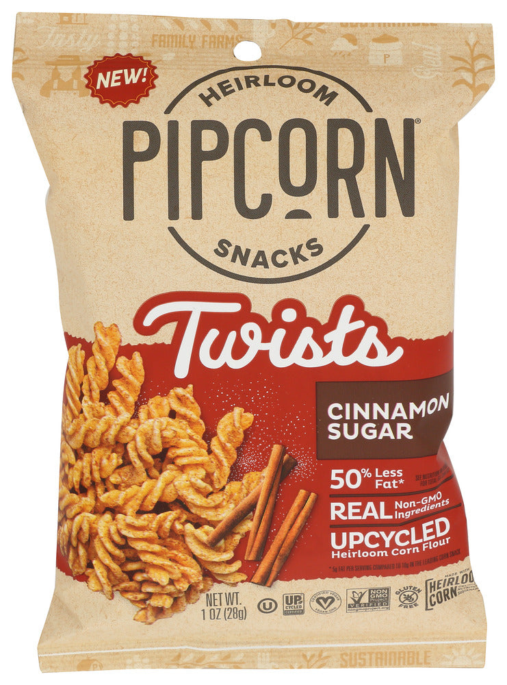 Pipcorn Twists Cnnmn Sugar, 1 OZ.