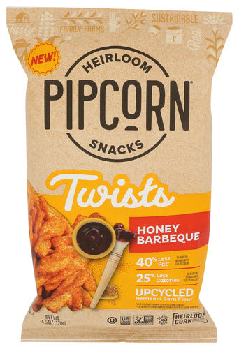 Pipcorn Twists Honey Bbq, 4.5 OZ.
