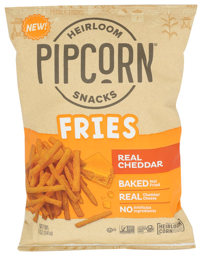 Pipcorn Fries Cheddar, 5 OZ.