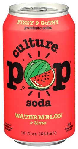 Culture Pop 
Soda Probiotic Watermelon, 12 FO.