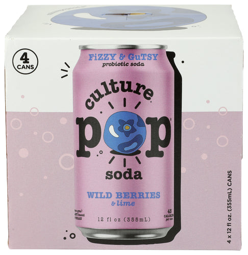Culture Pop 
Soda Prbtc Wild Bry 4Pk, 48 FO.