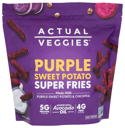 ACTUAL VEGGIES FRIES PRPLE SWEET POTATO - 14 OZ