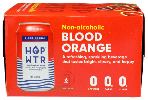 HOP WTR WTR BLOOD ORANGE 6 PK - 72 FO