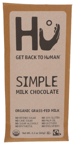 HU BAR MILK CHOC SIMPLE - 2.1 OZ
