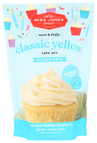 MISS JONES BAKING CO CAKE MIX YELLOW - 19 OZ