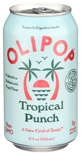 Olipop Tonic Sprk Tropical Punch, 12 FO.