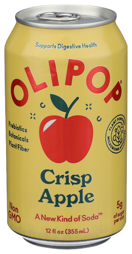 Olipop Tonic Sprkl Crisp Apple, 12 FO.