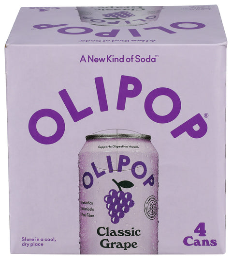 Olipop Soda Preb Clsc Grape 4Pk, 48 FO.