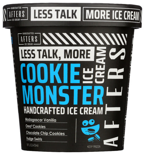 AFTERS ICE CREAM ICE CRM COOKIE MONSTER - 16 OZ