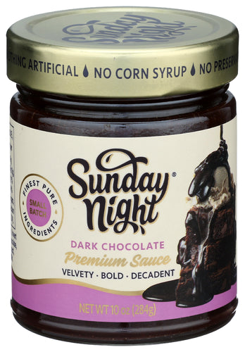 SUNDAY NIGHT SAUCE BITTRSWT CHOCOLATE - 10 OZ