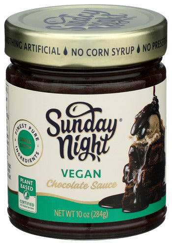 SUNDAY NIGHT CHOCOLATE SAUCE VEGAN - 10 OZ