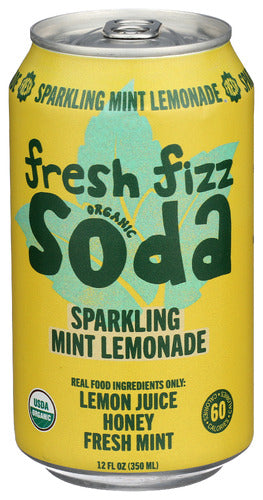 FRESH FIZZ SODA ORG SPK MNT LMONADE - 12 FO