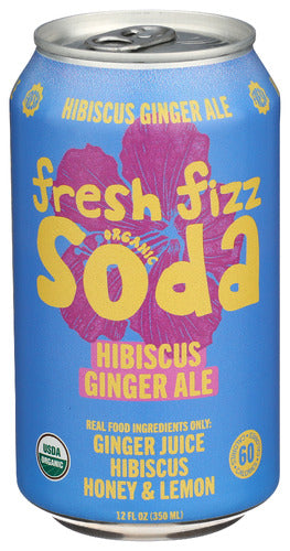 FRESH FIZZ SODA ORG HIBSCS GNGR ALE - 12 FO