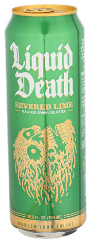 LIQUID DEATH WATER SPRKL SEVERED LIME - 19.2 FO