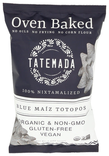 TATEMADA TORTILLA CHIPS MAIZ TOTOPOS - 250 GM